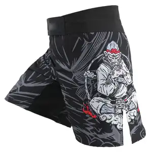 Individuelle Kampfsport-Shorts schnell trocknend Kurze Grappling Herren Damen Kinder BJJ Kampf MMA-Shorts