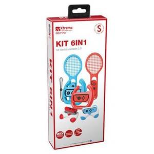 Set 2 en 1 Rojo y Azul 95779, Kit de 2 Accesorios para Videojuegos SWITCH, para Consola SWITCH - Product Image 1