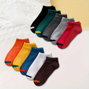 Unisex High Quality Short Ankle Socks Feature Solid Color Breathable Athletic Socks Daily Casual Sports - Product Image 4