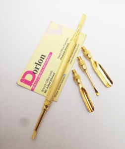 Professional หนังกําพร้า Pushers 5 in 1 ชุดปลายคู่ที่ถอดออกได้ชุบทองเล็บ Pushers โลหะมัลติฟังก์ชั่นเล็บ Pushers - Product Image 3