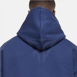Sudaderas con capucha de patrón sólido de algodón 100% de buena calidad para hombres, colección de invierno de moda superior, MOQ bajo para la venta - Product Image 6