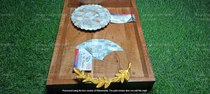 Frascos de Acrílico Premium para Dulces y Frutos Secos con Bandeja de Madera con Incrustaciones de Conchas Hechas a Mano, Regalos Empresariales, 150 ml, Clásico - Product Image 3