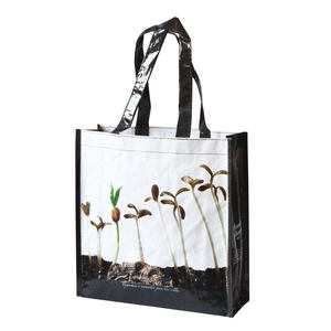 Sac à provisions non tissé en PET recyclé fourre-tout à sublimation laminé fabricant vietnamien pour la commande en gros de supermarché conception personnalisée - Product Image 6