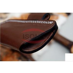 Funda de cuchillo de cuero de grano superior al por mayor, funda personalizable OEM/ODM para cuchillos de hoja fija - Product Image 1