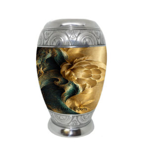 Rosas rosas oscuras estéticas árboles morados urnas de cremación para cenizas humanas con bolsa de terciopelo - Product Image 3