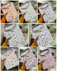 Indian and Pakistani Style Designer Embroidery Work Ready Made Kurta Pyjama Set for <b>Men</b> in Wedding <b>Wear</b> and <b>Festival</b> Function - Product Image 6