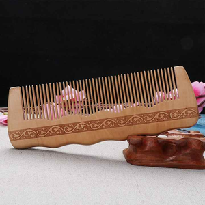 Bio Friendly Wooden Wide Tooth <b>Comb</b> for Curly <b>Hair</b> Anti-Static Sandalwood for Curly <b>Hair</b> Anti-Static Sandalwood <b>Hair</b> <b>Comb</b> - Product Image 2