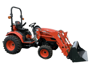 Tracteur agricole multifonctionnel LS Green & Black 4WD avec chargeur frontal et pelle arrière, 90 CV - Product Image 2
