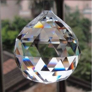 Boule de cristal en verre transparent pour la divination et la décoration - Product Image 1