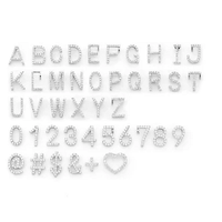 Collier Pendentif Lettre Alphabet Personnalisé en Or Blanc avec Diamants de Laboratoire Certifiés IGI, Style Hip Hop Iced, pour Hommes, Vente en Gros