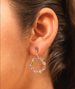 Pendiente de piedras preciosas de labradorita con corte de pera Plata de Ley 925 con pendiente chapado en oro Pendiente clásico de moda para regalo de boda. - Product Image 2