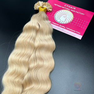 # 60A Couleur Ondulée Cuticule Alignée SDD Cheveux Nouveau Vietnamien Plat Pointe Vierge Extensions de Cheveux 100% Naturel Cheveux Humains 20 Pouces Machine - Product Image 3