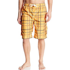 กางเกงขาสั้นเล่นกีฬาเอวกลางเอวโพลีเอสเตอร์มีกระเป๋าด้านข้างกางเกงขาสั้นว่ายน้ำมาใหม่100% ออกแบบได้ตามต้องการสำหรับ2025 - Product Image 2