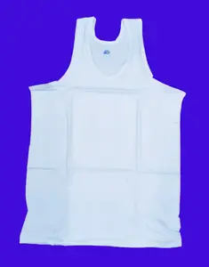 Wholesale men combed cotton breathable white string singlet seamless soft feeling comfort undershirt training gym tank tops vest