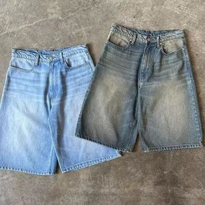 2025 nouveauté déchiré détruit en détresse Denim Shorts hommes trou Denim Shorts bleu mâle Hip Hop mode jean décontracté court - Product Image 2