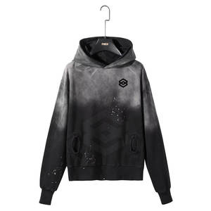 Sudadera con Capucha Extra Grande, Estilo Casual, Hip Hop, Streetwear, 100% Algodón, Invierno, Personalizable, Lisa - Product Image 1