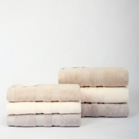 Ensemble de serviettes de bain et de visage jetables Dina.Me, tissées, 2 pièces, écologiques, antistatiques, en coton, couleur unie