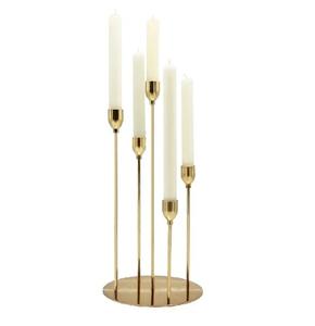 Unique Design Gold Home Decorative Candlesticks Stand Luxury Metal <b>Tealight</b> <b>Holder</b> for Wedding Event Party. - Product Image 2