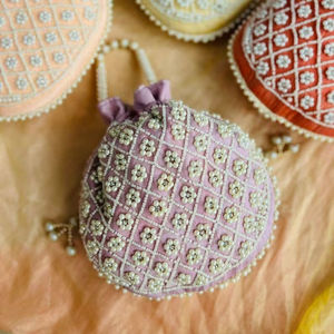 Indian Potli <b>Bag</b>, Embroidered Party Wear <b>Bags</b> for Women Wedding Favour <b>Bags</b> for Indian Wedding and Pakistani Wedding - Product Image 1