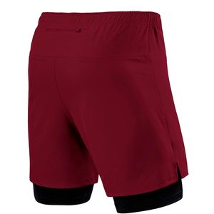 กางเกงวิ่งลำลองผู้ชาย ระบายอากาศ แห้งเร็ว ผ้ายืดสแปนเด็กซ์/โพลีเอสเตอร์ เอวยางยืด สำหรับออกกำลังกาย ฟิตเนส สีพื้น - Product Image 2