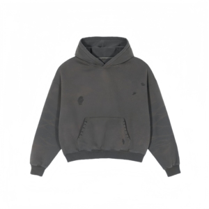 เสื้อฮู้ดทรงหลวมสำหรับวัยรุ่นดีไซน์สะพายไหล่หมวกสองชั้นสำหรับผู้ชาย - Product Image 4