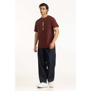 Camiseta de Jersey 100% Algodón, Corte Holgado, 240 g/m², Ligera, Transpirable, Cuello Redondo, Manga Corta, Logotipo Serigrafiado, para Hombre, OEM, ODM - Product Image 3