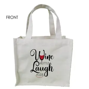 Canvas bag with nice logo fashionable Printing bottle bag manufactured in India West Bengal