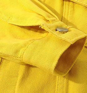 Veste en jean boutonnée de style doux haut de gamme OEM, nouvelle mode automne-hiver, lavée vintage pour femmes - Product Image 2