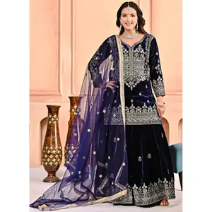 ชุดราตรีดีไซเนอร์ เสื้อและกระโปรงพร้อมผ้าคลุมไหล่ สำหรับงานปาร์ตี้ - Product Image 1