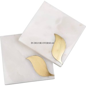 Top Quality Aluminum Casted High Grade Gold Plated Fancy Stylish Designer Table Centerpiece Coasters Mats And <b>Pads</b> From India - Product Image 5