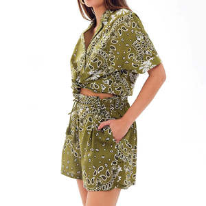 Shorts de plage à volants superposés, taille mi-haute, en dentelle de citrouille, pour femmes grandes tailles, style clubwear, 100% coton, écologique, séchage rapide - Product Image 1