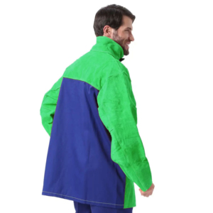 แจ็กเก็ตเชื่อมหนังวัวสำหรับงานเชื่อมและบดแจ็กเก็ตหนังแบบแยกส่วนกันไฟ - Product Image 4