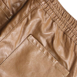 2024 Customized High Quality Men's Leather Pant Top Design with Nonwoven Weaving Method OEM Serviced - Product Image 6