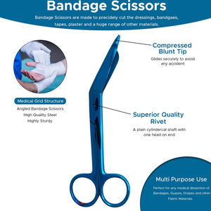 3.5 Size Lister <b>Nursing</b> Medical Stainless Steel Surgical Bandage Scissors Use <b>for</b> Healthcare by SUAVE SURGICAL INSTRUMENTS - Product Image 5