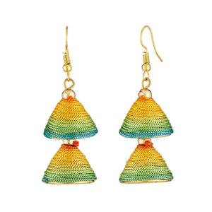 Tip Top Fashions 1309016O Multicolor Gold-Plated <b>Stud</b> <b>Earrings</b> with Imitation Pearl Made of Brass - Product Image 1