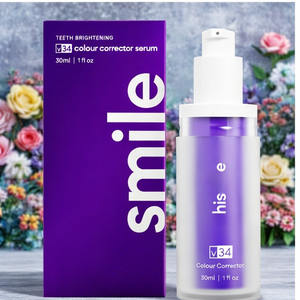 V34 Herbal Teeth <b>Colour</b> <b>Corrector</b> <b>Toothpaste</b> Portable Purple Whitening Drops Remove Yellow Stains Fast Acting Bright Smile - Product Image 6