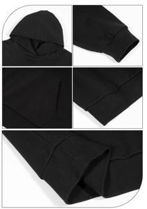Venta al por mayor de alta calidad 100% algodón personalizado bordado Color pulóver negro de los hombres de ajuste regular nuevo estilo otoño Sudadera con capucha - Product Image 4