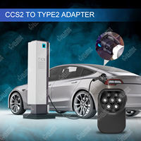 DIBOEV EV Chargeur Combo 2 Connecteur 210A Max DC CE Ccs2 à Type2 Ev Plug Adaptateur V5 IP65 Usine Personnalisé Ccs Type 2 Ccs Noir