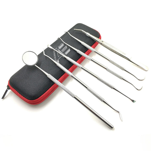 Kit de soins bucco-dentaires manuel de qualité en gros 2026, 6 pièces, instruments dentaires en acier inoxydable, qualité A+ - Product Image 3
