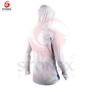 เสื้อฮู้ดตกปลาพิมพ์โลโก้ตามสั่ง สีตามสั่ง ระบายอากาศได้ดี สำหรับผู้ชาย - Product Image 6