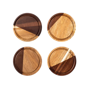 Juego de posavasos de madera al por mayor posavasos de bambú posavasos con logotipo personalizado a la venta con calidad superior - Product Image 2