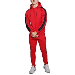 2024 hommes de haute qualité coton polaire survêtement survêtement rouge rayé maternité Streetwear grande taille survêtements pour ensembles d'hiver - Product Image 1