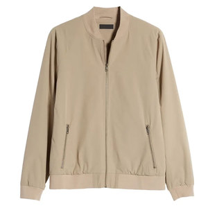 New Design Stand Collar Bomber <b>Jackets</b> For <b>Men</b> <b>Long</b> Sleeves Breathable Full Zipper <b>Men</b> Bomber <b>Jackets</b> - Product Image 1