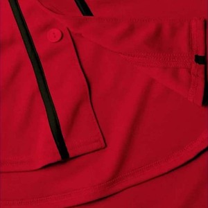 Venta al por mayor de moda camiseta de béisbol roja de alta calidad ropa deportiva juvenil ropa de softball bordado personalizable de talla grande transpirable - Product Image 4