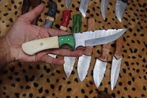 小売業者のための屋外固定刃ダマスカスナイフ - Product Image 4