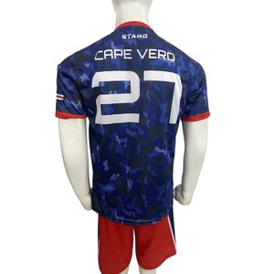 Personalizado sublimación uniforme de fútbol al por mayor transpirable secado rápido fútbol Jersey y pantalones cortos conjunto para hombres jóvenes Teamwear - Product Image 5