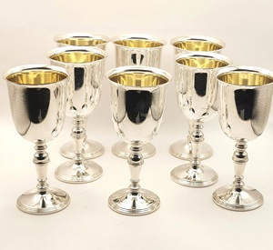 แก้วค็อกเทลทองเหลืองดีไซน์วินเทจ TQC ขนาด 300 มล. งานแฮนด์เมด ดีไซน์หรูหรา สำหรับร้านอาหาร บาร์ โรงแรม - Product Image 5