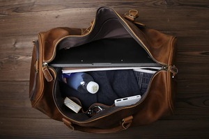 Sac de sport rond à la mode haut de gamme sac de voyage en cuir de football sac de week-end pour adolescent - Product Image 6