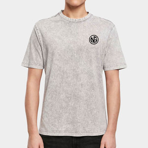 Camiseta Vintage Transpirable con Lavado Ácido para Hombre, 100% Algodón, Tejido de Punto, Ligera y de Secado Rápido - Product Image 1