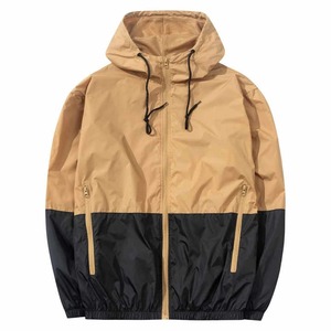 Waterproof Windbreaker <b>Jacket</b> <b>Men</b> Canvas Stand Collar 100% Cotton Hooded Woven Zipper <b>Reflecting</b> Outdoor <b>Jackets</b> - Product Image 3